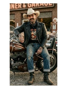 Justin Brand Vintage Straw Western Hat